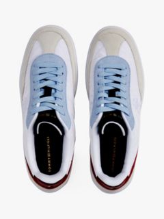 Suede Heritage Sneaker — White/Breezy Blue 3
