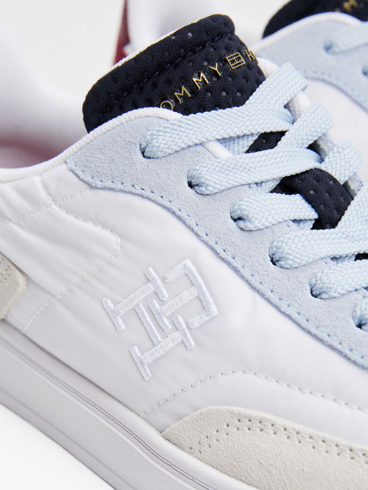 Suede Heritage Sneaker — White/Breezy Blue