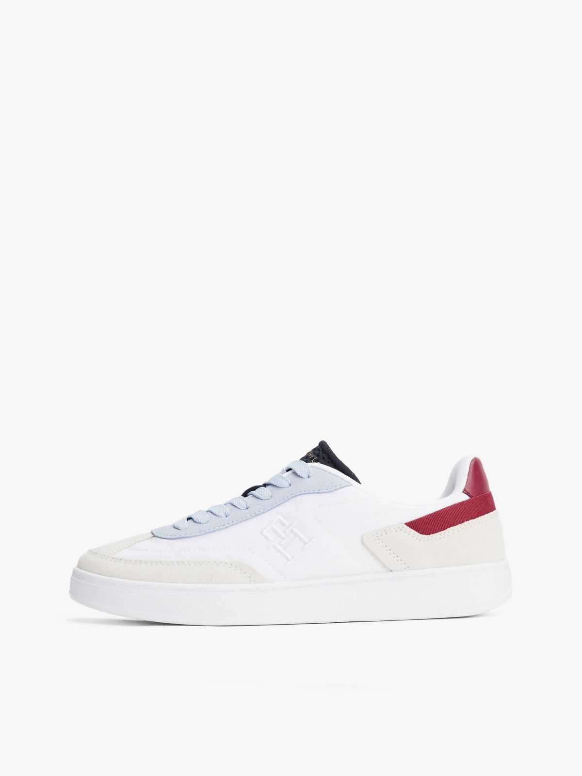 Suede Heritage Sneaker — White/Breezy Blue