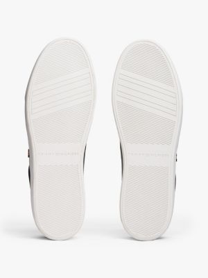 Женские кроссовки Tommy Hilfiger Metallic Leather Court, цвет: Чёрный — фото 5