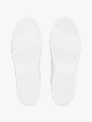 Женские кроссовки Tommy Hilfiger Metallic Accent Leather Court, цвет: Белый / Золотой — фото 5