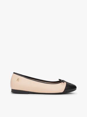 Leather Ballet Flat, Misty Blush
