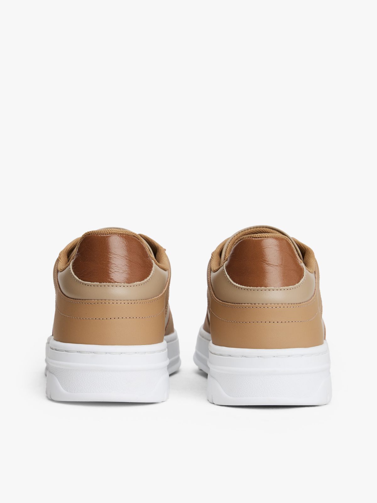 Smooth Leather Cupsole Sneaker — Coastal Taupe