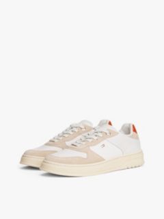 Mixed Texture Suede Cupsole Sneaker — Classic Beige 2