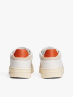 Mixed Texture Suede Cupsole Sneaker — Classic Beige 4