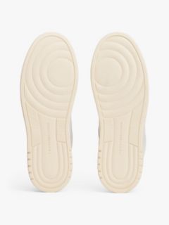 Mixed Texture Suede Cupsole Sneaker — Classic Beige 5