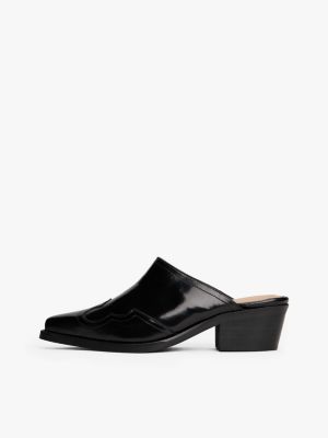 Leather Western Mule | Tommy Hilfiger Canada