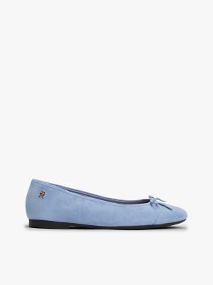 Suede Ballet Flat, Brisk Blue