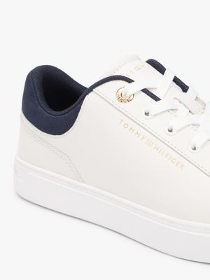 Leather Mix Cupsole Sneaker | Tommy Hilfiger USA display picture 1