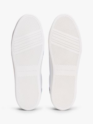 Женские кроссовки Tommy Hilfiger Leather Mix Platform, цвет: Белый / Прозрачный — фото 5