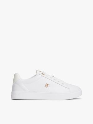 Leather Court Sneaker, White