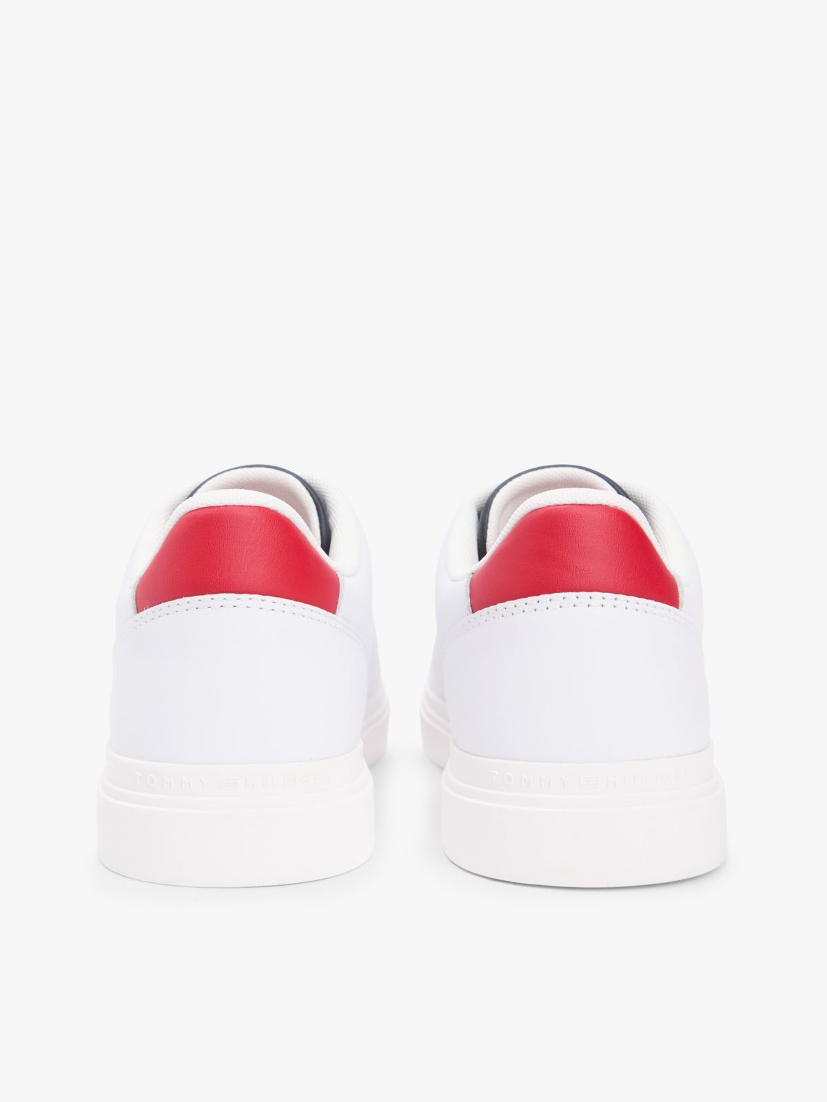 Leather Cupsole Sneaker — Red / White / Blue