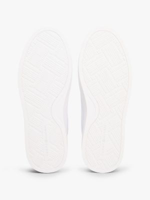 Кроссовки Tommy Hilfiger Leather Cupsole, цвет: Красный / Белый — фото 5
