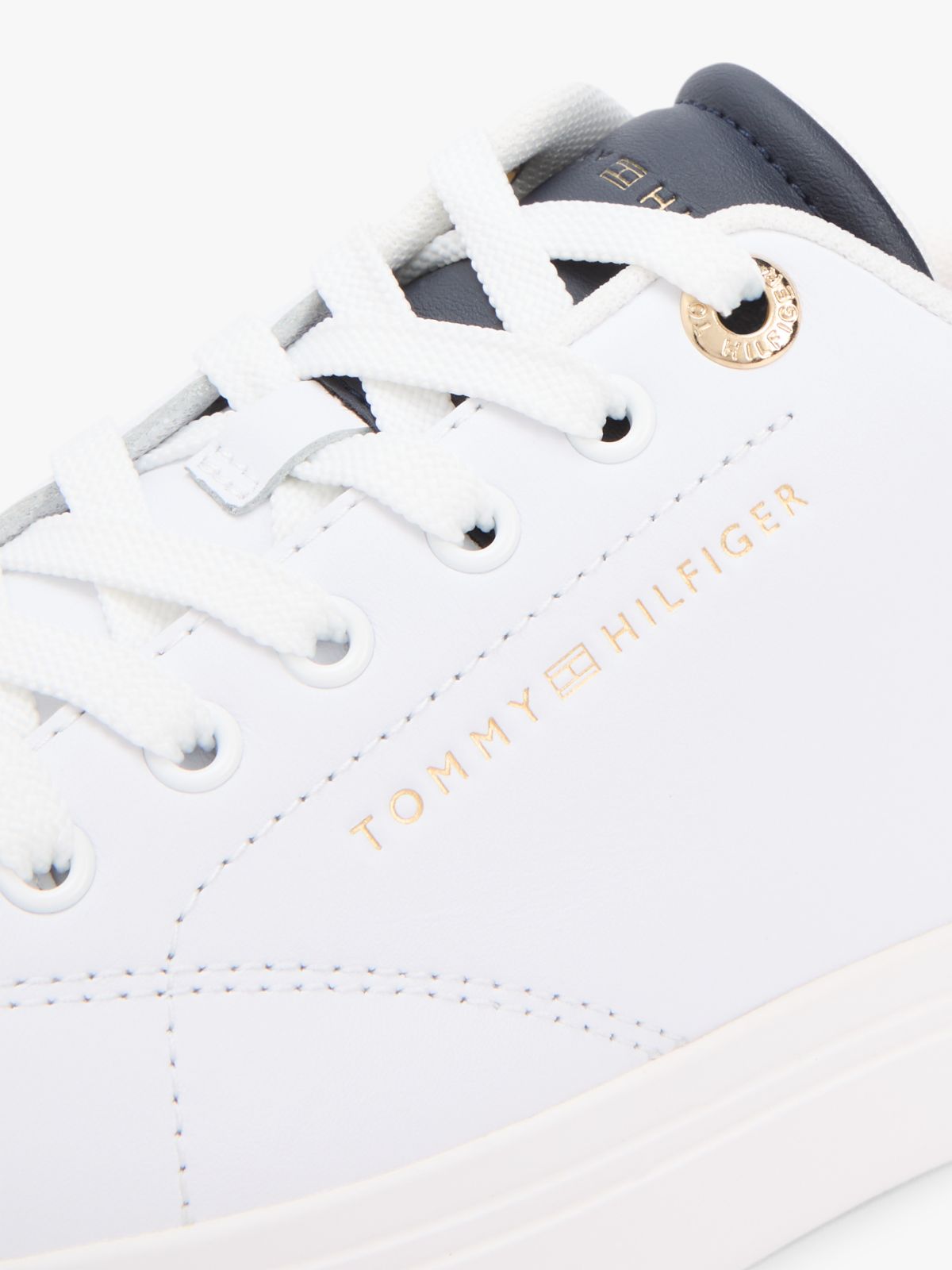 Leather Cupsole Sneaker — Red / White / Blue