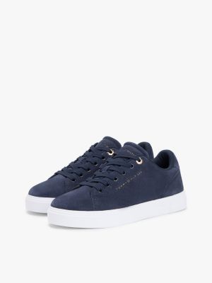 Женские кроссовки Tommy Hilfiger Suede Cupsole, цвет: Космический синий — фото 2