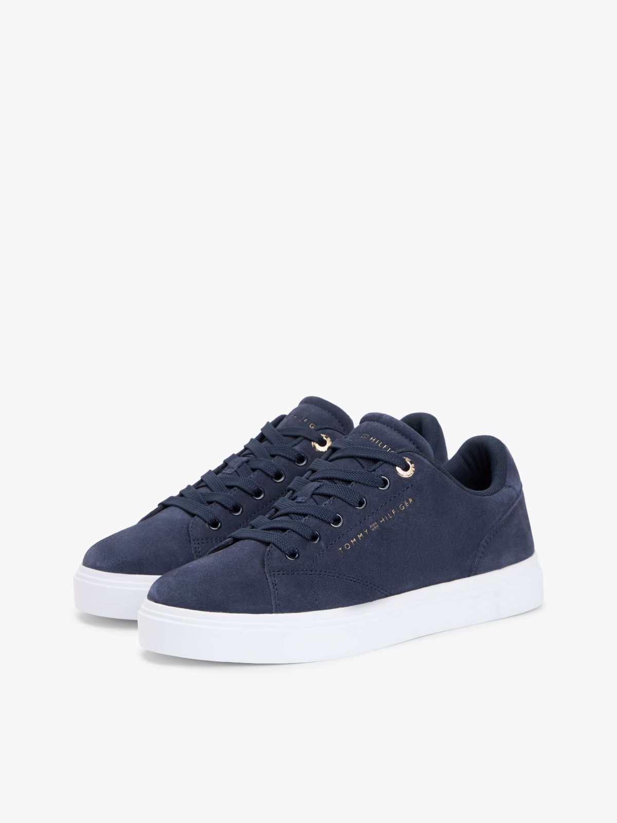 Suede Cupsole Sneaker — Space Blue