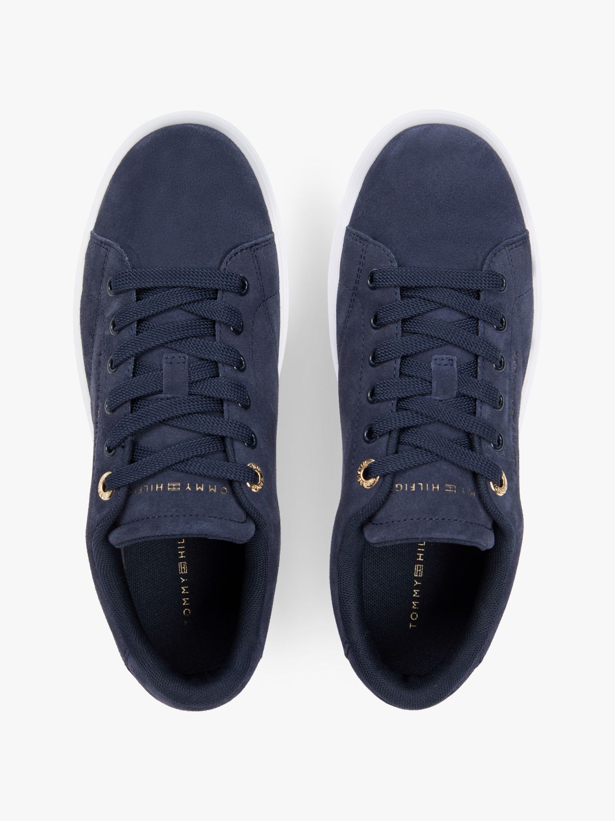 Suede Cupsole Sneaker — Space Blue
