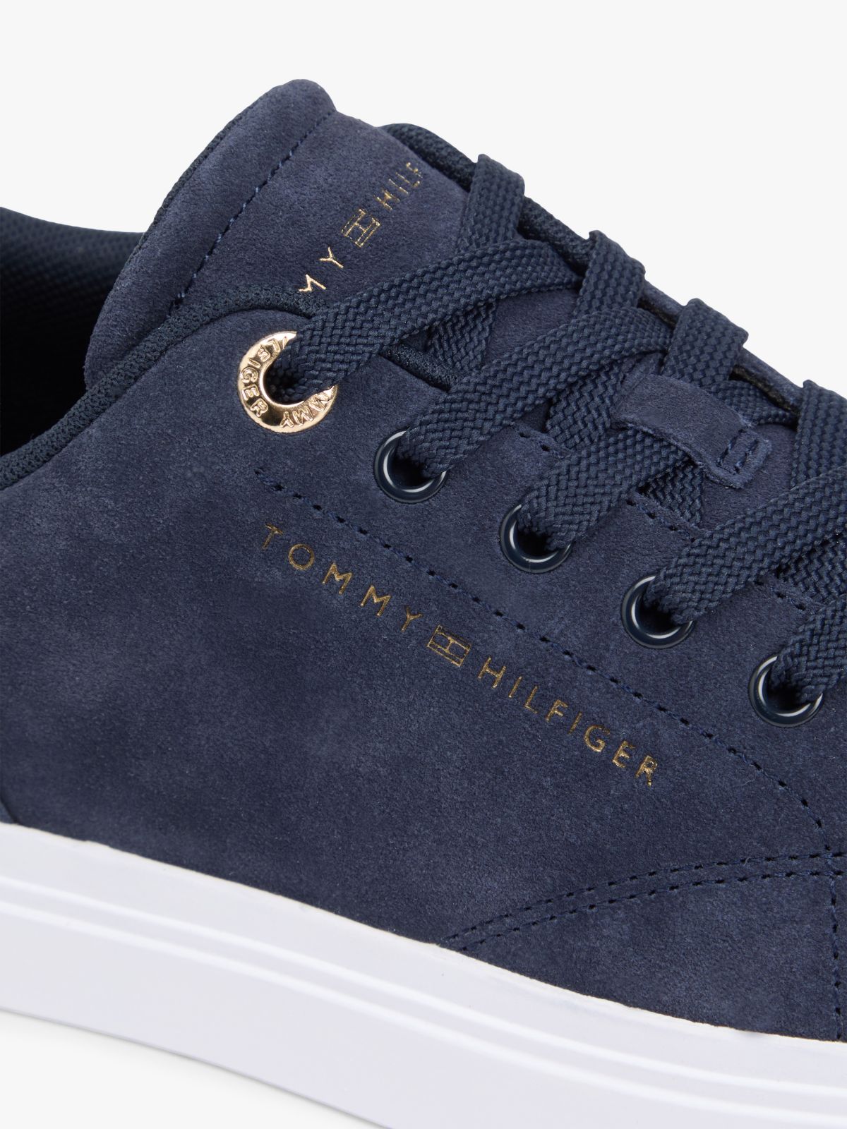 Suede Cupsole Sneaker — Space Blue