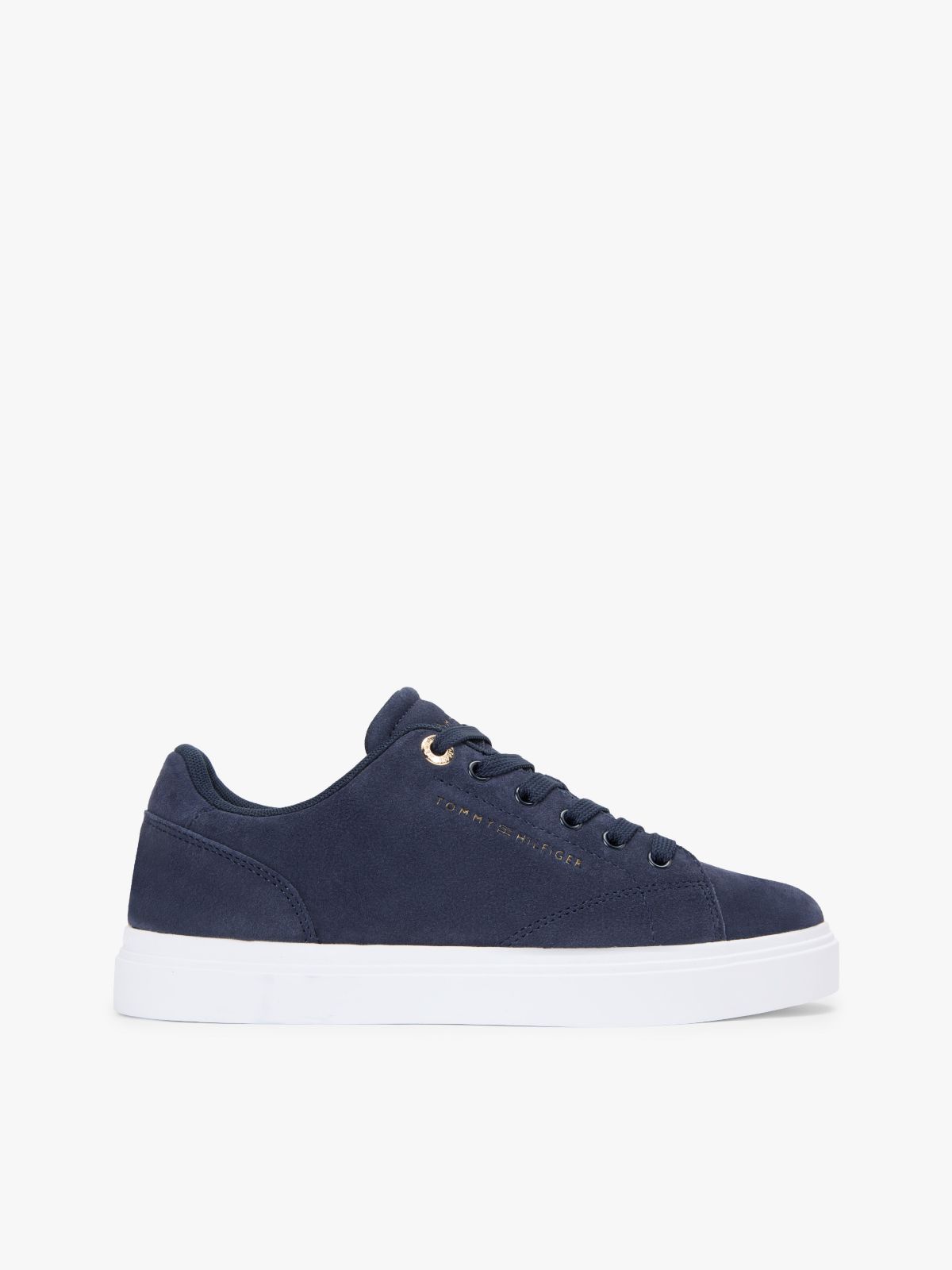 Suede Cupsole Sneaker — Space Blue