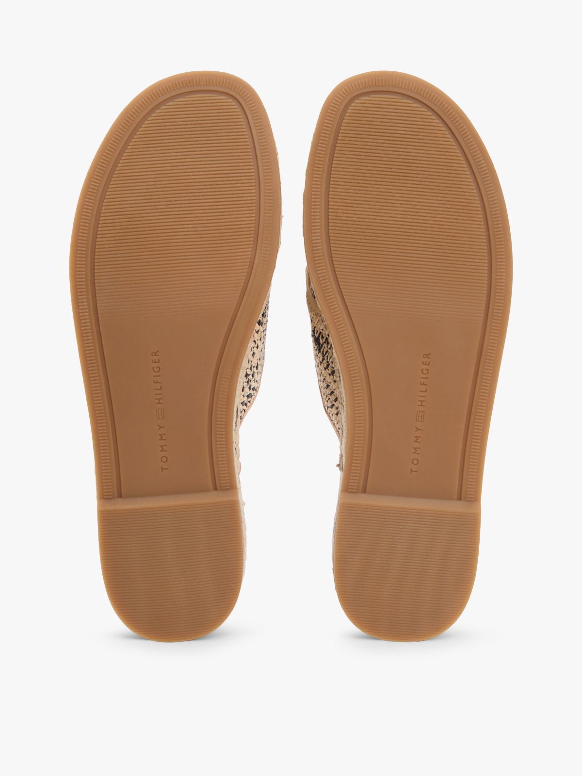 Raffia Espadrille Slide Sandal — Natural/Black