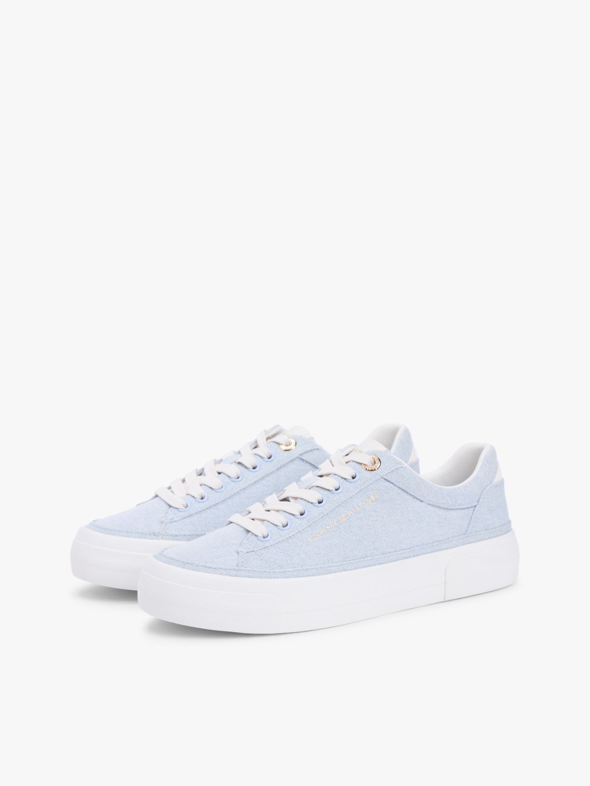 Canvas Platform Sneaker — Breezy Blue
