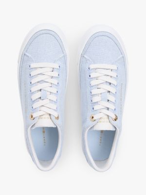 Женские кроссовки Tommy Hilfiger Canvas Platform, цвет: Синий — фото 3