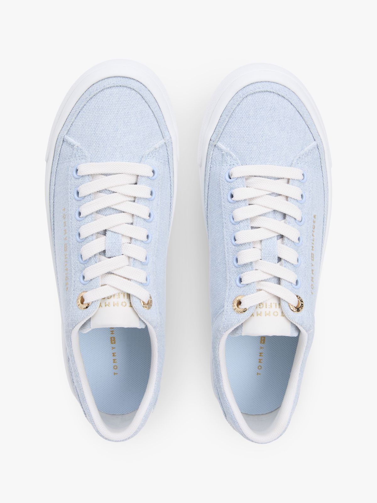 Canvas Platform Sneaker — Breezy Blue