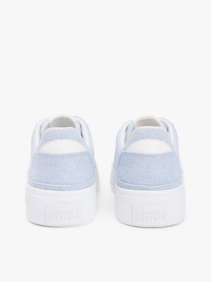Женские кроссовки Tommy Hilfiger Canvas Platform, цвет: Синий — фото 4