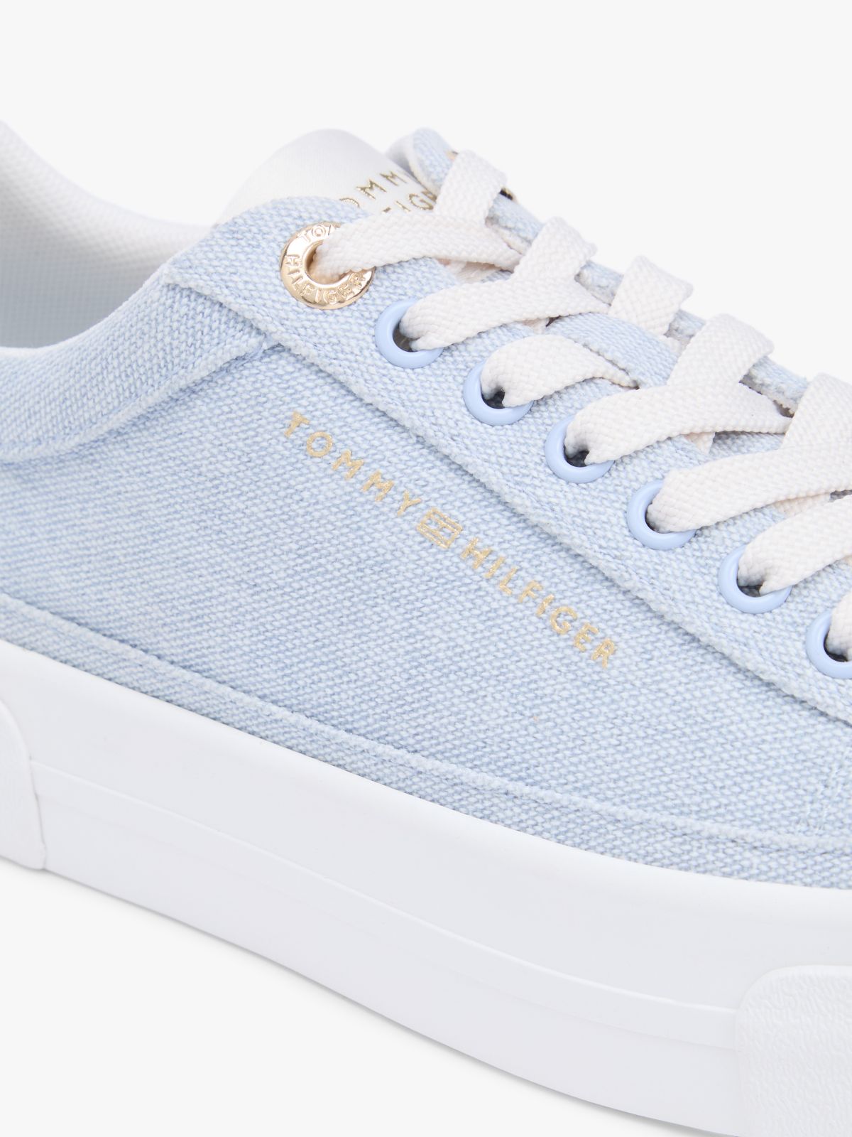 Canvas Platform Sneaker — Breezy Blue