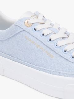 Canvas Platform Sneaker — Breezy Blue 6
