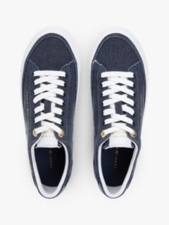Canvas Platform Sneaker — Space Blue 3