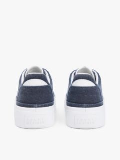 Canvas Platform Sneaker — Space Blue 4
