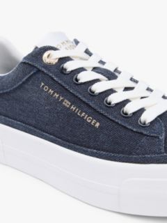 Canvas Platform Sneaker — Space Blue 6