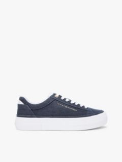 Canvas Platform Sneaker — Space Blue 1