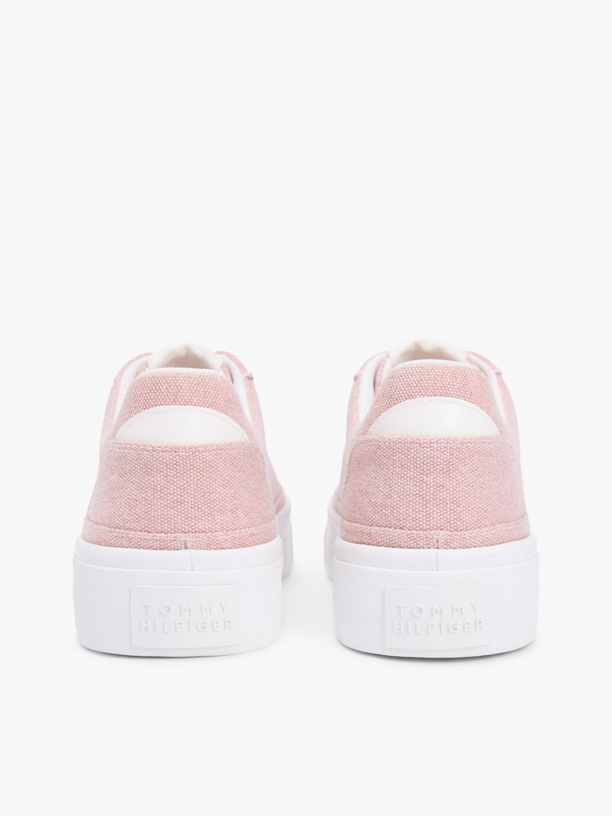 Canvas Platform Sneaker — Foggy Pink