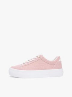Canvas Platform Sneaker — Foggy Pink 7