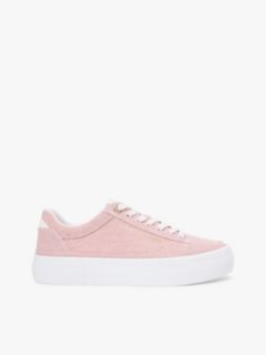 Canvas Platform Sneaker — Foggy Pink 1