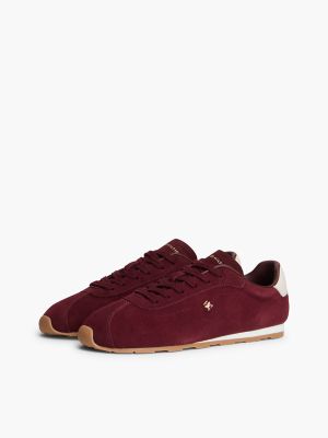 Женские кроссовки Tommy Hilfiger Suede Ballet, цвет: Тёмно-бордовый — фото 2
