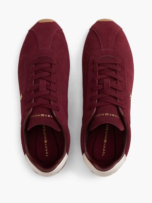 Женские кроссовки Tommy Hilfiger Suede Ballet, цвет: Тёмно-бордовый — фото 3