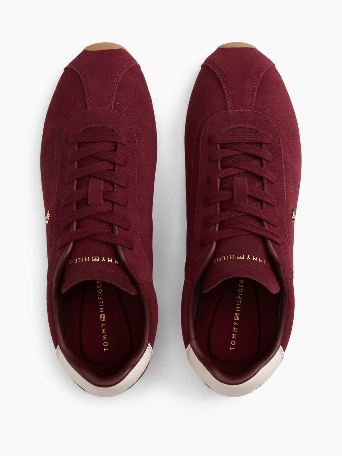 Suede Ballet Sneaker — Oxblood