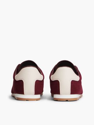 Женские кроссовки Tommy Hilfiger Suede Ballet, цвет: Тёмно-бордовый — фото 4