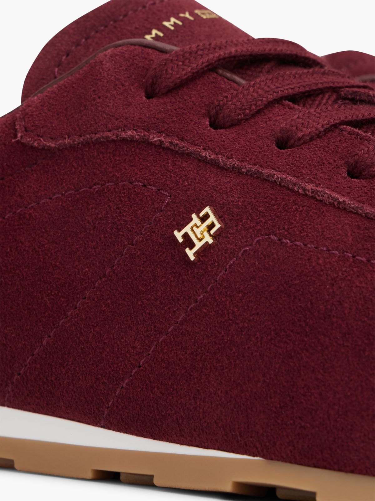 Suede Ballet Sneaker — Oxblood