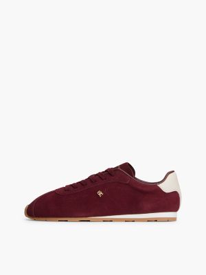 Женские кроссовки Tommy Hilfiger Suede Ballet, цвет: Тёмно-бордовый — фото 7
