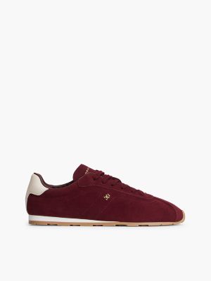 Suede Ballet Sneaker, Oxblood