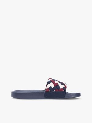 Woven Pool Slide, Red / White / Blue