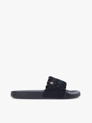 Woven Pool Slide, Black