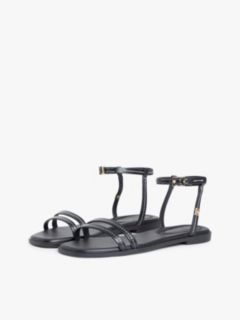 Flat Leather Sandal — Black 2