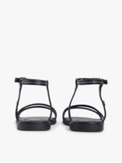 Flat Leather Sandal — Black 4