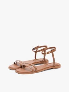 Flat Leather Sandal — Warm Bronze 2