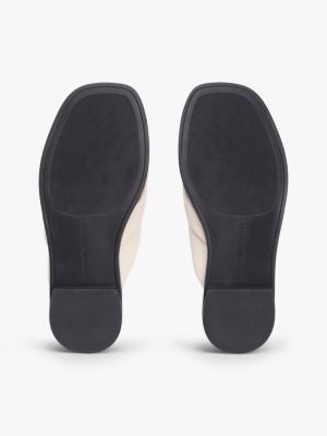 Женские сандалии Tommy Hilfiger Leather Flip-Flop, цвет: Бежевый — фото 5
